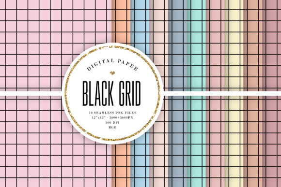 Big Grid Seamless Patterns