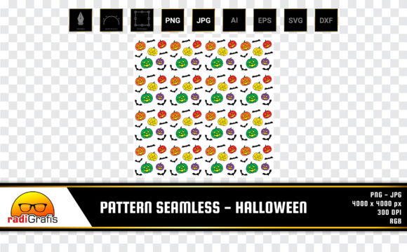 Colorful Pumpkin Pattern for Creative Design