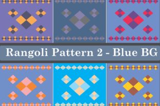 Discover the Beauty of Rangoli Patterns 2 - Blue BG and Carpet Designs