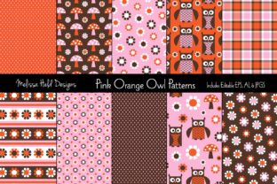 Pink Orange Owl Patterns: A Creative Resource for Designers and Crafters