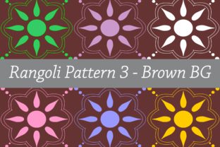 Rangoli Patterns 3 - Brown BG