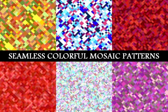 Seamless Colorful Mosaic Patterns