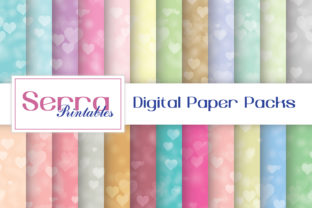 Seamless Pastel Hearts Bokeh Patterns: A Creative Resource for Designers and Printers
