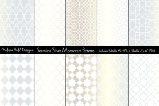 Seamless Silver Moroccan Patterns: A Versatile Design Resource