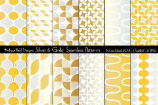 Silver Gold Seamless Patterns