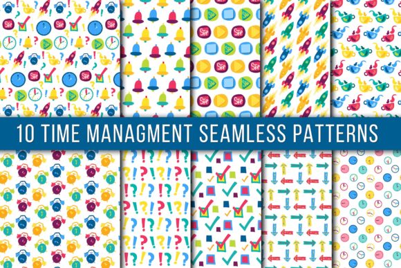Time Management Seamless Patterns