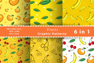 Yellow Fruits Seamless Patterns: A Versatile Design Solution for Modern Creations